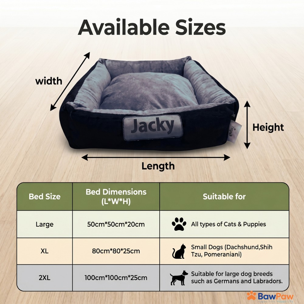 Premium Personalized Pet Bed - Image 3