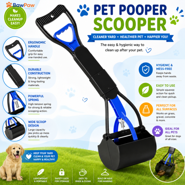 Heavy Duty Pooper Scooper for Large Dogs